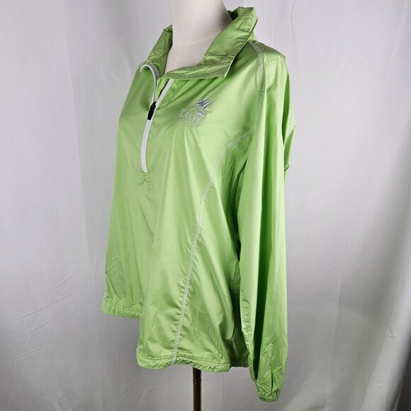 Peter Millar Element 4 Wind 1/2 Zip Pull-Over Windbreaker XL Green Kalos Golf Lo - Picture 4 of 12